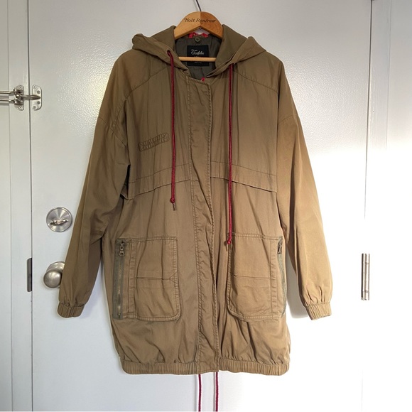 Zara Full Zip Lightweight Olive Green Utility Jacket - Picture 1 of 8
